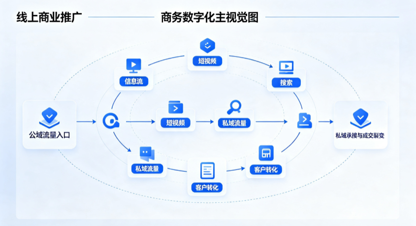 蒲县线上商业推广怎么做？全域流量闭环搭建与低成本转化实战指南